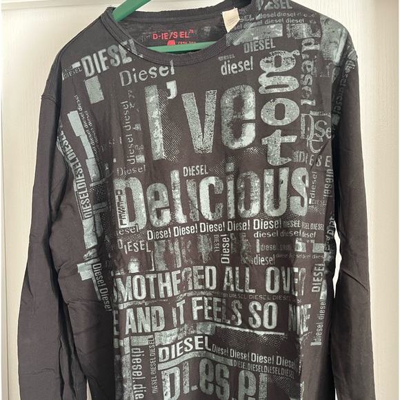 Diesel Long Sleeve Top, size XL fits like Large. - Picture 1 of 5